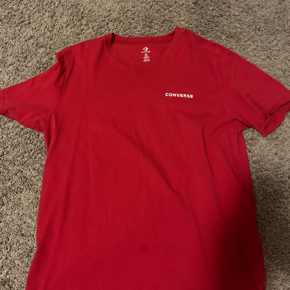 Red large converse shirt